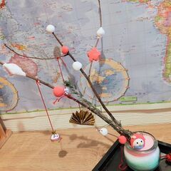 まだ間に合う!「初春餅花飾り」〜疫病退散!3月バージョン