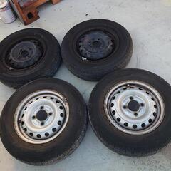 ハイゼット スチールタイヤホイール 4本 145R12