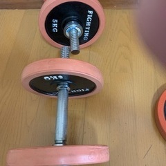 バーベル180プレート15キロ✖️2枚スクワットラック5キロ✖️4枚、シャフト2セットの画像