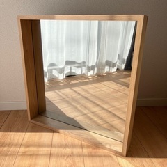 【極美品】ニトリ ウォールミラー　アルブル深型