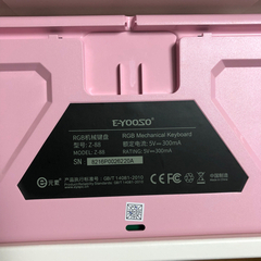 2500円→値下げ1500円ゲーミングPCキーボード　ピンクの画像