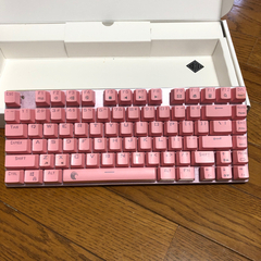 2500円→値下げ1500円ゲーミングPCキーボード　ピンクの画像