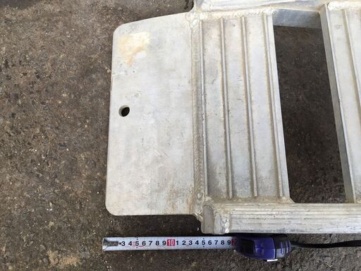 新潟発 アルミラダー アルミブリッジ はしご 日経 NF10-C9-30W フック付き ピン止め穴付き 長さ２.7M 1.0t