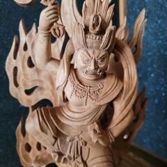 🌺最終値下げ🌺大型57cm仏教工芸品 急げ格安貴重🌺総楠製