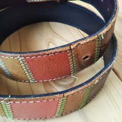 【ジャンク品】パッチワークベルトの画像
