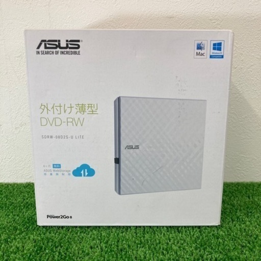 【未使用品】ASUS 外付け薄型 DVD-RW