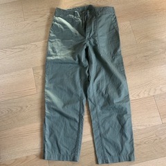 GU アンクルパンツ　春夏　　カーキ　メンズ　S