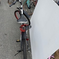 折りたたみMTB自転車     (26インチ）ダブルサスペンション　18段変速　白　シボレー　中古美品の画像