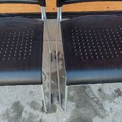 アイリスチトセ 会議イス スタッキングチェア ASL110PP ブラック 2脚 の画像