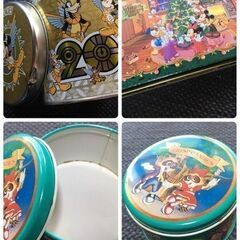 【0円】ディズニー＆ロッテワールドの菓子空缶8個の画像