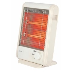 新品 ゼピール 電気ストーブ 600W DS-C61J-WH　石英管