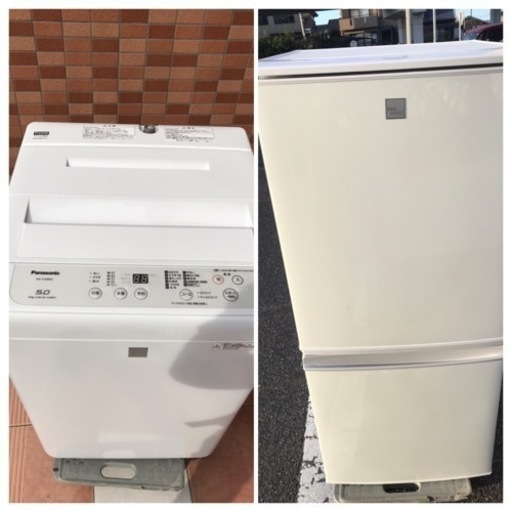 名古屋市近郊限定基本配送料無料キャンペーン実施中！！【新生活応援】2018年製　冷蔵庫・洗濯機セット　パナソニック\u0026シャープ
