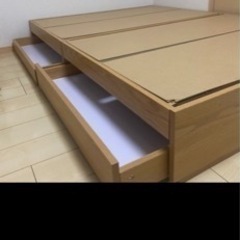 ダブルベット　収納付きの画像