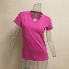 ralphlaurensportsピンク半袖Tシャツラルフポロト...