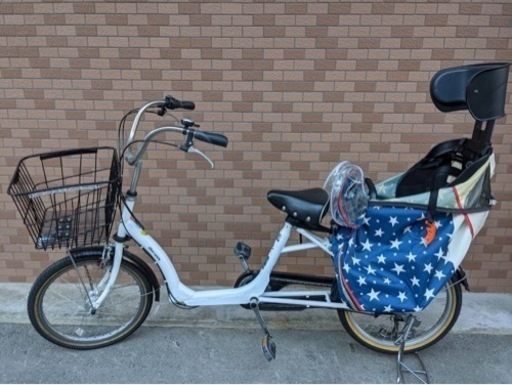 【譲渡決まりました】子供乗せ自転車　ふらっか〜ずキュートミニ ［FRQM］ホワイト