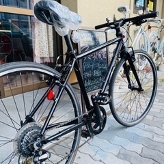 中古のクロスバイク。前後タイヤなど新品交換済み。7段変速