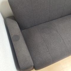 2人掛けソファーブラウンの画像