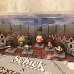 Schick×進撃の巨人コラボ　オリジナルミニフィギュア６種類付...