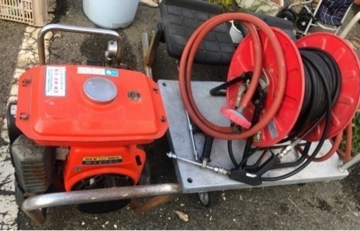 シンショー　高圧洗浄機　移動式　エンジン　クボタ　GS280-2G