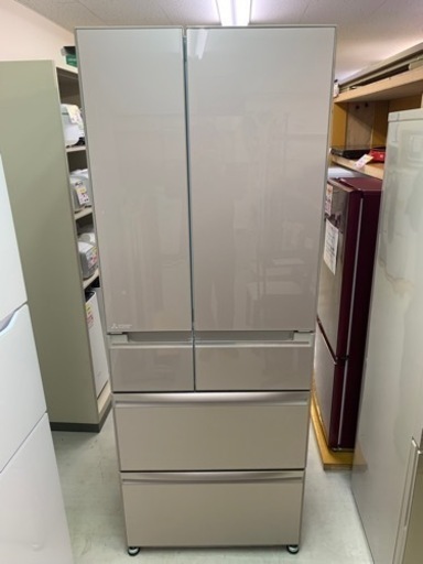 【リサイクルサービス八光　田上店　安心の3か月保証　配達・設置OK】三菱電機 MITSUBISHI ELECTRIC MR-WX60C-F [冷蔵庫 （600L・フレンチドア） 6ドア WXシリーズ クリスタルフローラル]2017年製