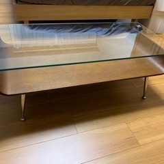 ローテーブル ガラス天板 ニトリの画像