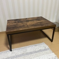ニトリ　ウッド調テーブルとシェルフのセット　来てくださる方限定の画像