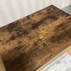 ニトリ　ウッド調テーブルとシェルフのセット　来てくださる方限定の画像