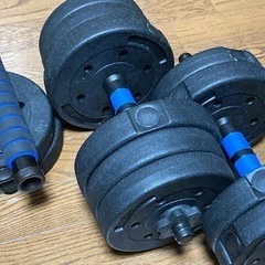 バーベルになるダンベルの画像