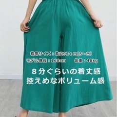 【新品】ワイドパンツ　Ｆの画像