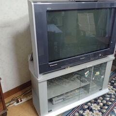 大型テレビ+キャスター付きテレビ台