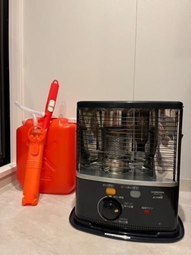 決まりました！石油ストーブ 灯油入れ＋電動ポンプ付き
