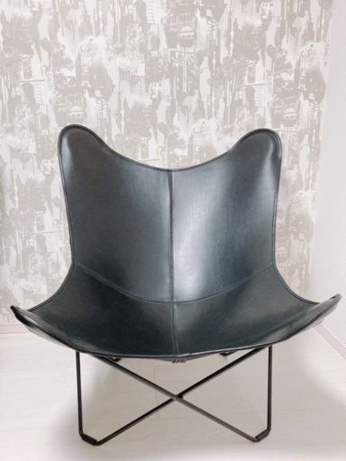 CUERO バタフライチェア　ブラック　BKF chair