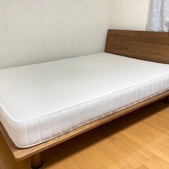 値下げ 無印良品　ダブルマットレス　超高密度ポケットコイル 増量タイプ
