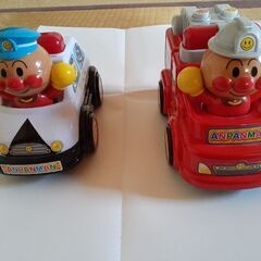 アンパンマン　おしゃべりパトカー　おしゃべり消防車【中古】