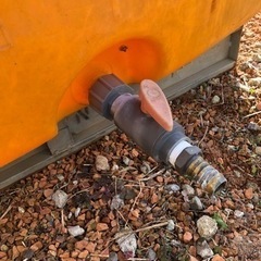 商談中タンク雨水確保、畑の画像