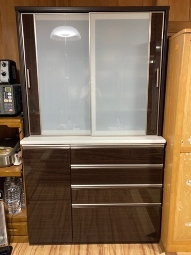 値下げしました！ニトリ　食器棚 ポスティア120DR DBR 1807 4711380