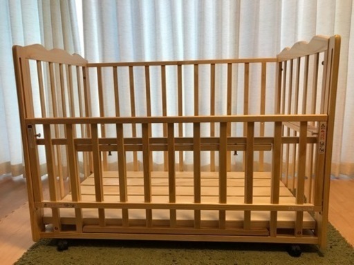 ベビーベッド フラルWオープンすのこ