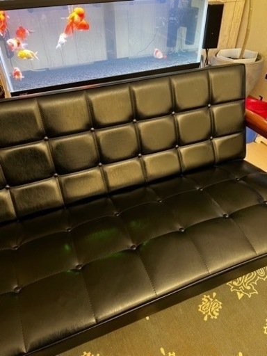 カリモク60 Kチェア 2シーター スタンダードブラック 中古 美品