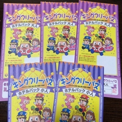 東条湖おもちゃ王国　キングフリーパス　バラ売り要相談