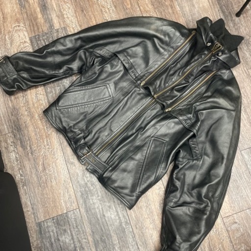 ビンテージ  ビリードゥーエ　革アウターブラック