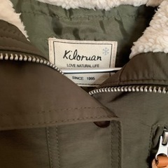 【最終お値下げ⭐︎今週3,900➡︎3,500円】【たった今，届きたて】【新品】キロルアン フード フルジップ モッズミリタリーコートMサイズ　の画像