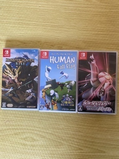 今週木曜日まで！モンスターハンターライズ、ポケットモンスターシャイニングパール、ヒューマンフォールフラット