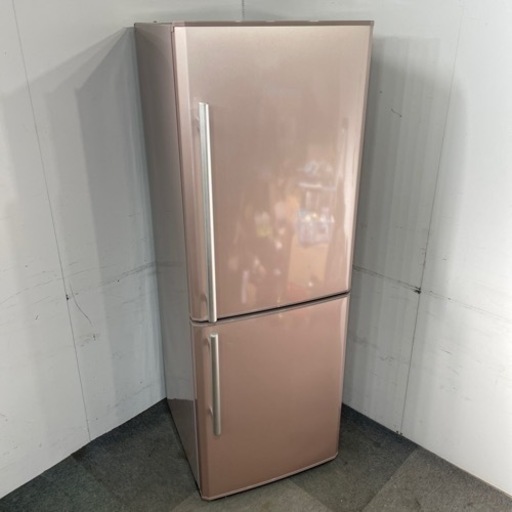 三菱/256L冷凍冷蔵庫/MR-H26W-P/2013年製/ボトムフリーザー型/2ドア/スリム/省スペース/新生活/人気のピンクカラー/一人暮らし/単身用/引出し冷凍庫/福岡/直接引取り/自社便配送可/古い家電引取り可/糸島市/食料保存/備蓄/ストッカー 工場 三菱/256L冷凍冷蔵庫/MR-H26W-P/2013年製/ボトムフリーザー型/2