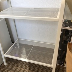 ラック　事務　二段ラック　棚　シェルフの画像