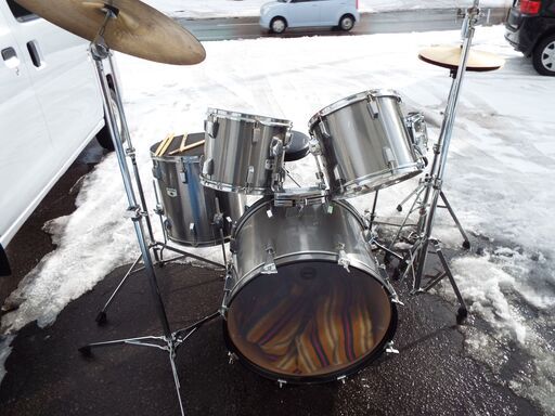 TAMA　ドラムセット　200HAZY　一式　消音パット　YAMAHA　CRシンバル　Rシンバル付き