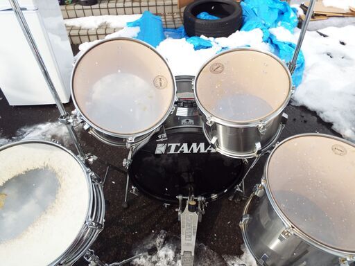 TAMA　ドラムセット　200HAZY　一式　消音パット　YAMAHA　CRシンバル　Rシンバル付き