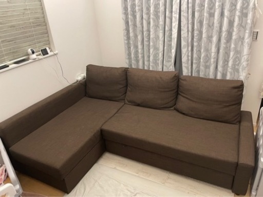 【早い者勝ち】IKEA 人気コーナーソファー3人掛け<※お引き取り限定>