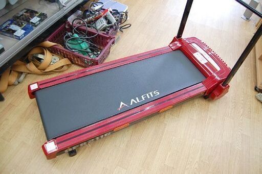 ALINCO ランニングマシン AFR2116 ～10km レッド系 動作確認済み アルインコ ルームランナー 折りたたみ 札幌市 清