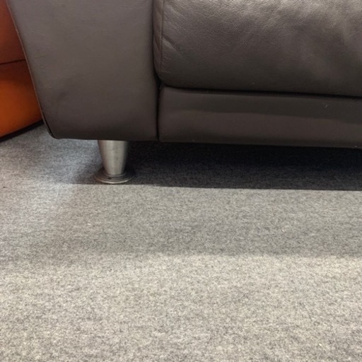 サコモディ 2~3人がけソファ 本革 ブラウン トップ