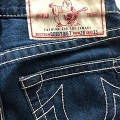 True Religion brand jeans bobby big T row28 seat33の画像